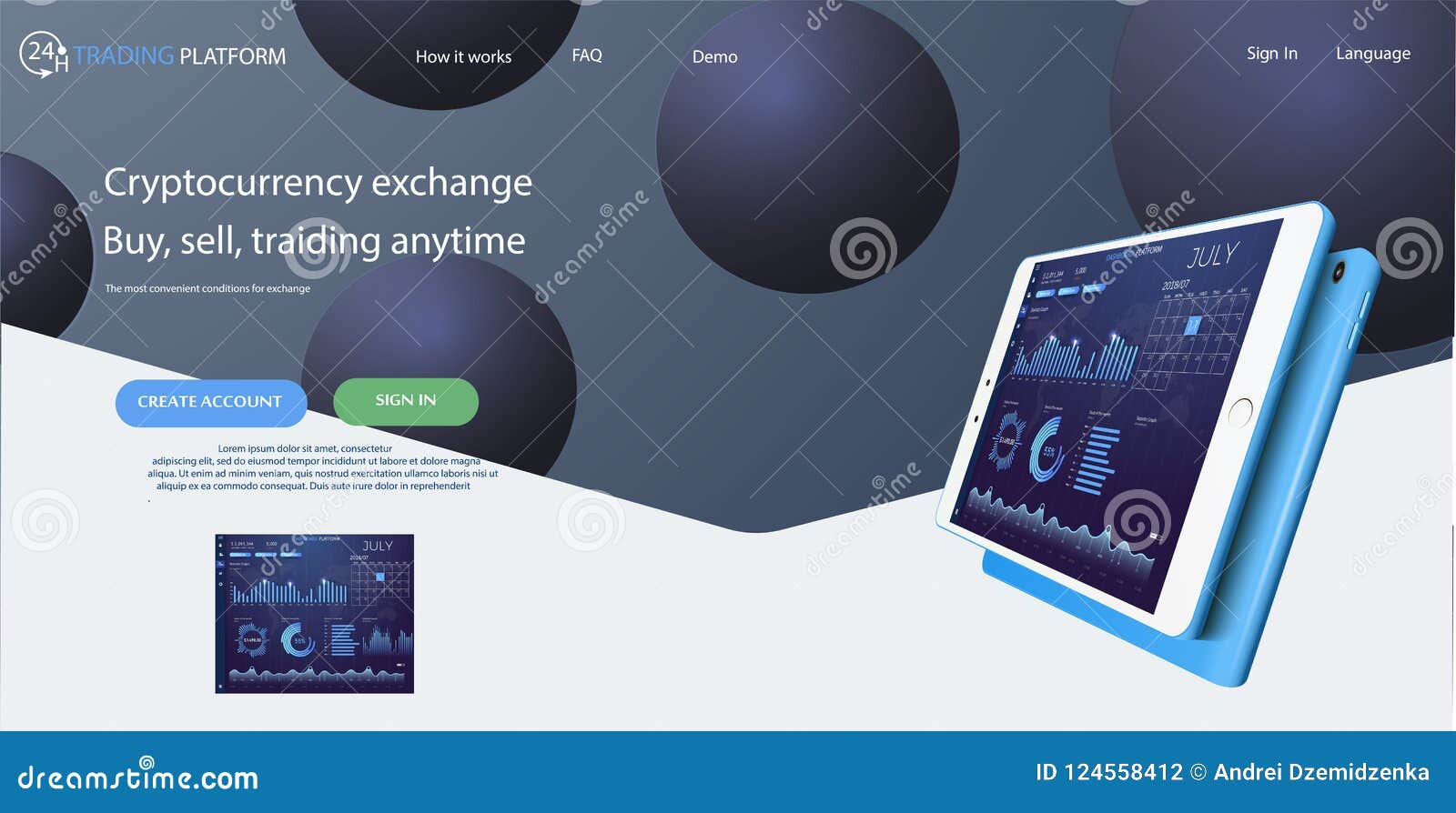 Web Site Template Forex Market News And Analysis Binary Option - 